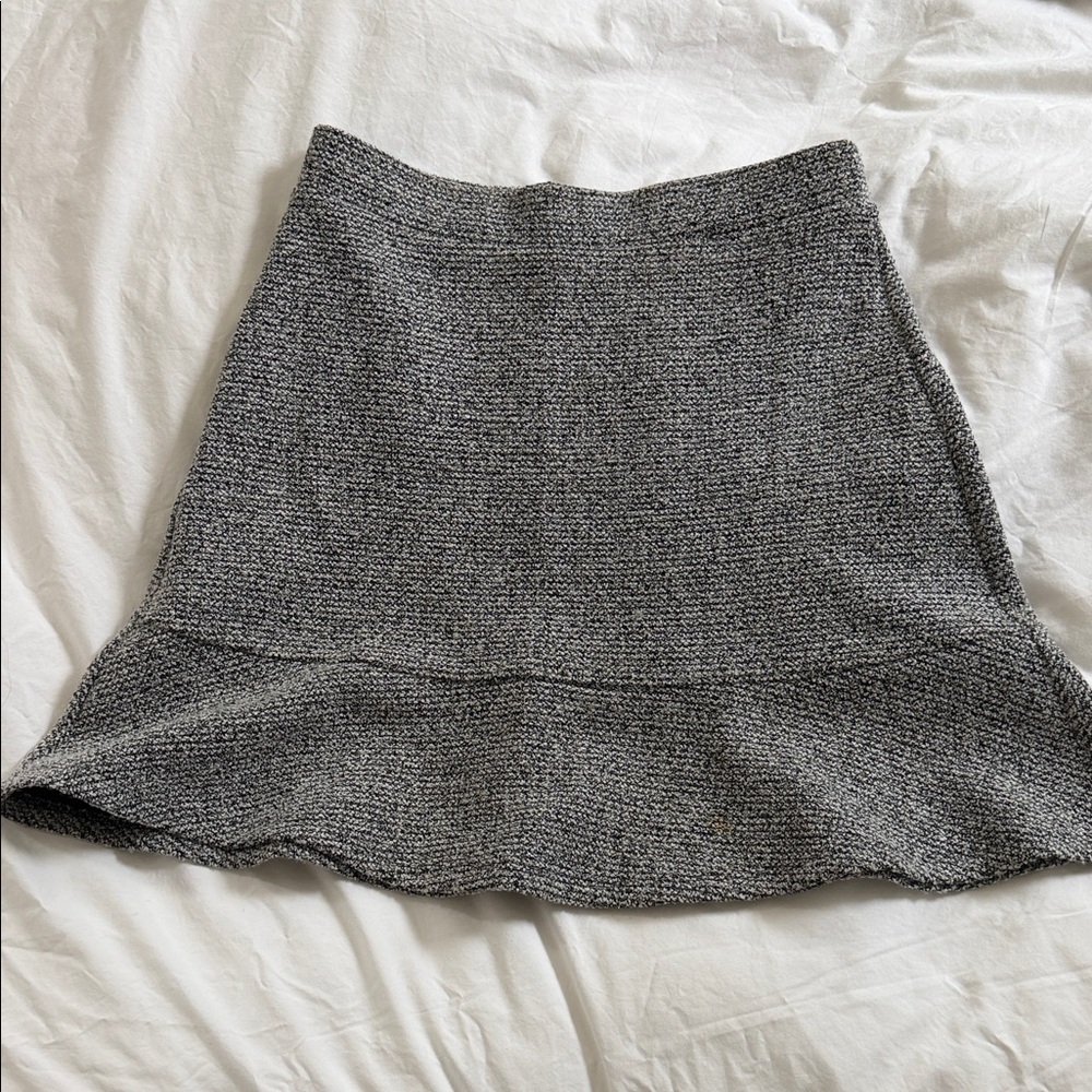 LOFT Charcoal A-Line Skirt